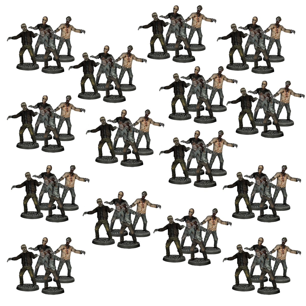 SPECIAL ZOMBIE PACK SET 15枚入り ZOMBIE PLASTICS BOXSET - 60 MINIATURES – Hayland Terrain