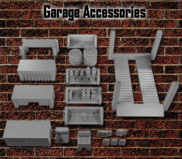 28mm Garage Accessories – Hayland Terrain