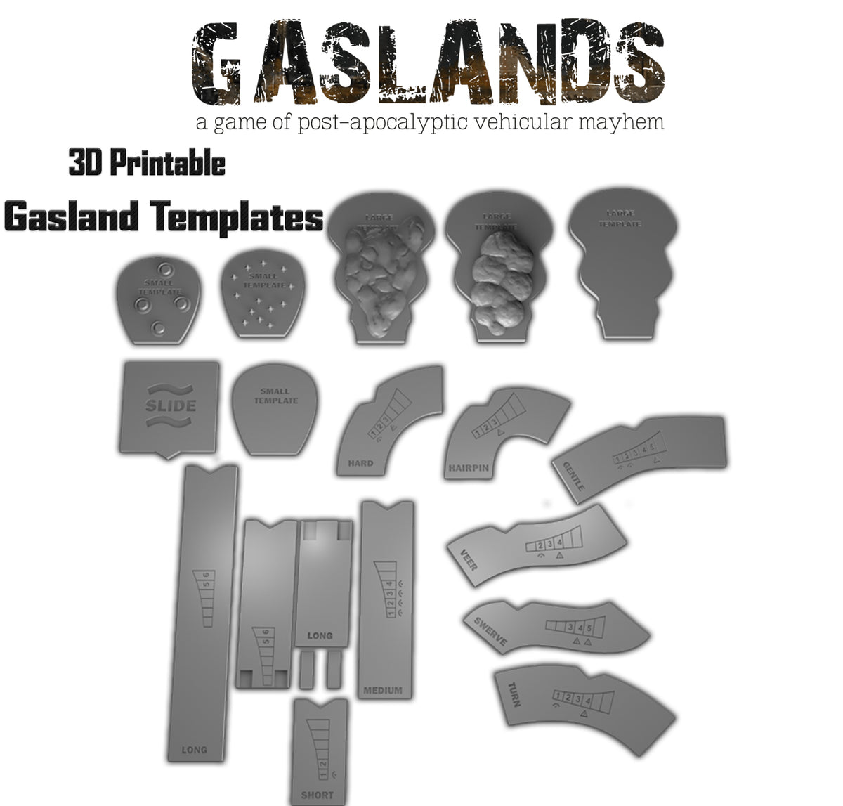 Gaslands Templates - 3D Printable – Hayland Terrain