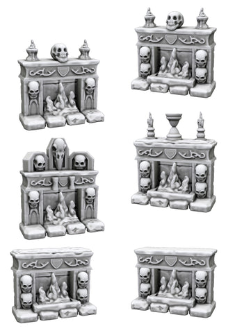 Fantasy Fireplaces - 3D Printable