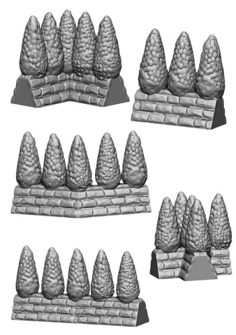 Fantasy City Street Shrubs