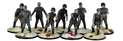 WWII GERMAN ZOMBIES PLASTIC BOXSET - 20 MINIATURES - BLACK FRIDAY