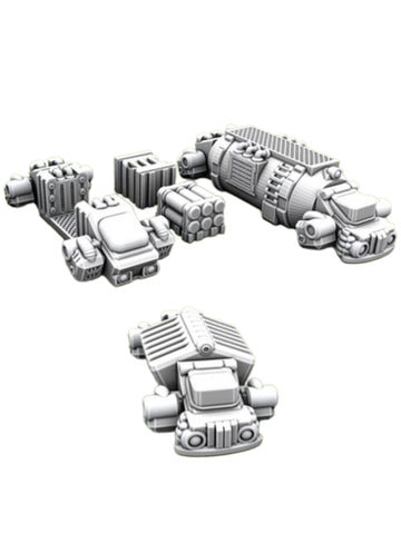 Sci-fi Sanitation, Cargo & Fuel Transports