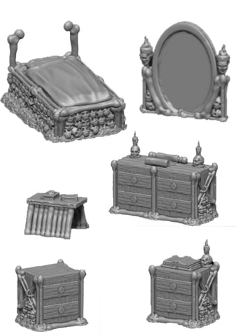 Necromancers Bedroom - 3D Printable