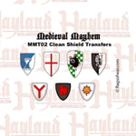 Medieval Mayhem Shield Transfers - Clean
