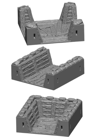 Trench Warfare - Trench End, Straights & Cross