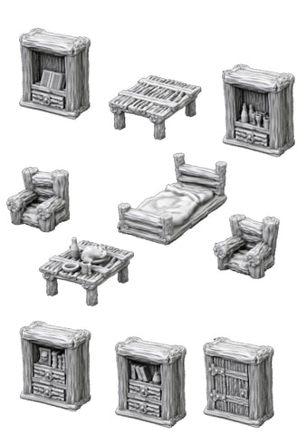 Wooden Furniture Pack 1