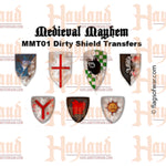 Medieval Mayhem Shield Transfers - Dirty