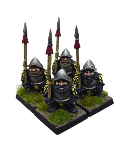 Landsknechte Mercenary Fantasy Dwarves Spears