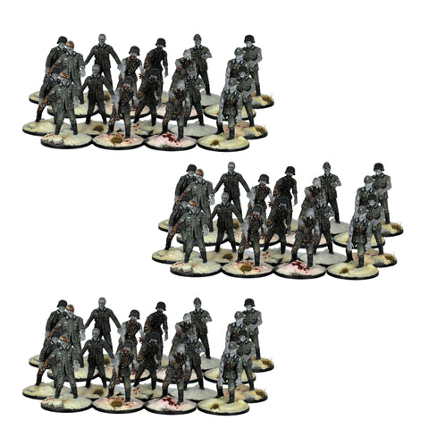WWII GERMAN ZOMBIES PLASTIC BOXSET - 60 MINIATURES