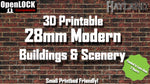 Universal Tile +  28mm Modern Buildings & Scenery - OpenLOCK - 3D Printable  - Late Pledge