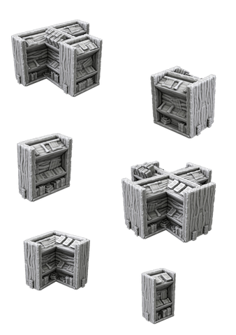 Fantasy Library - Bookcases -  3D Printable