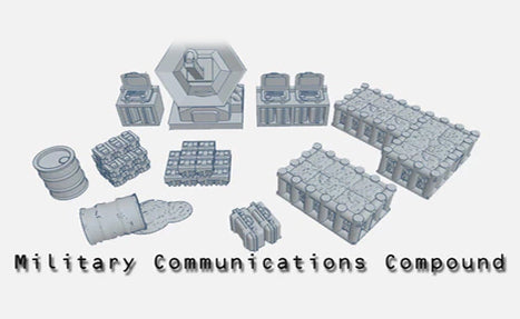 28mm Military Communication Compound – Hayland Terrain
