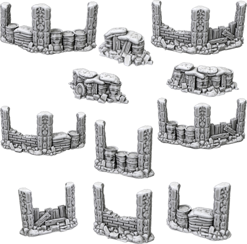 Reinforced Barricades - 3D Printable