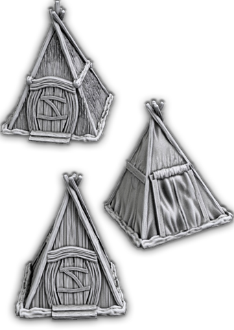 Small Viking Huts
