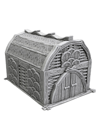Viking Wicker House 2 - 3D Printable