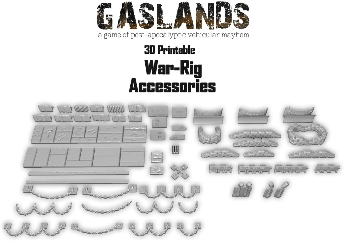 Gaslands War-Rig Accessories - 3D Printable – Hayland Terrain