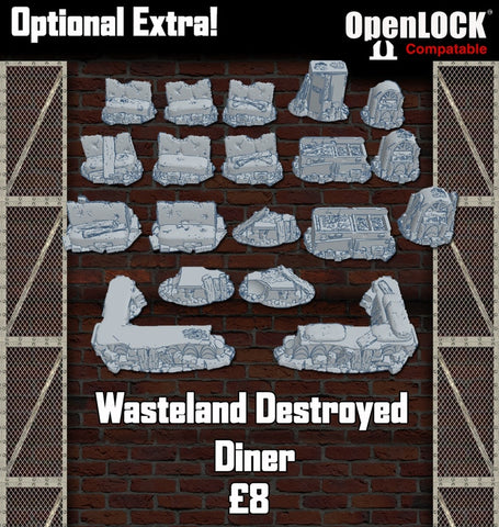 Wasteland Destroyed Diner