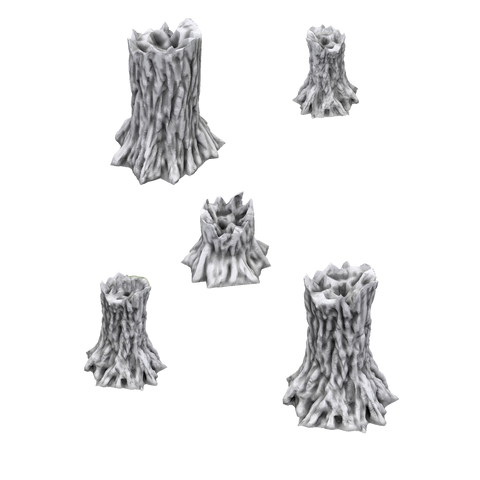Destroyed Trees - 3D Printable