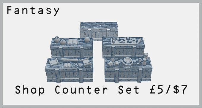 Fantasy Shop Counter Set – Hayland Terrain