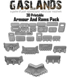 Gaslands Weapon and Armour Pack - 3D Printable