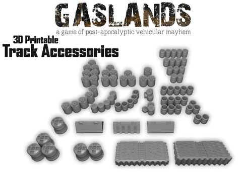 Gasland Track Accessories - 3d Printable