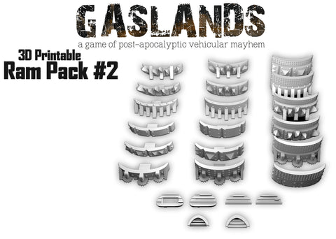 Gaslands Ram Pack #2 - 3D Printable