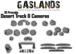 Gaslands Desert Track & Cameras - 3d Printable