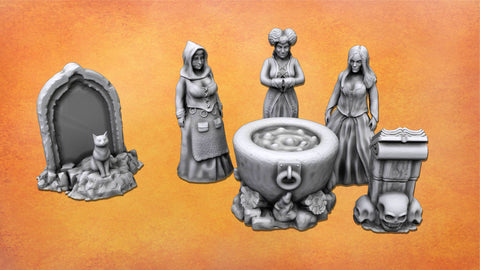 The Witch Sisters - STL - 3D Printable