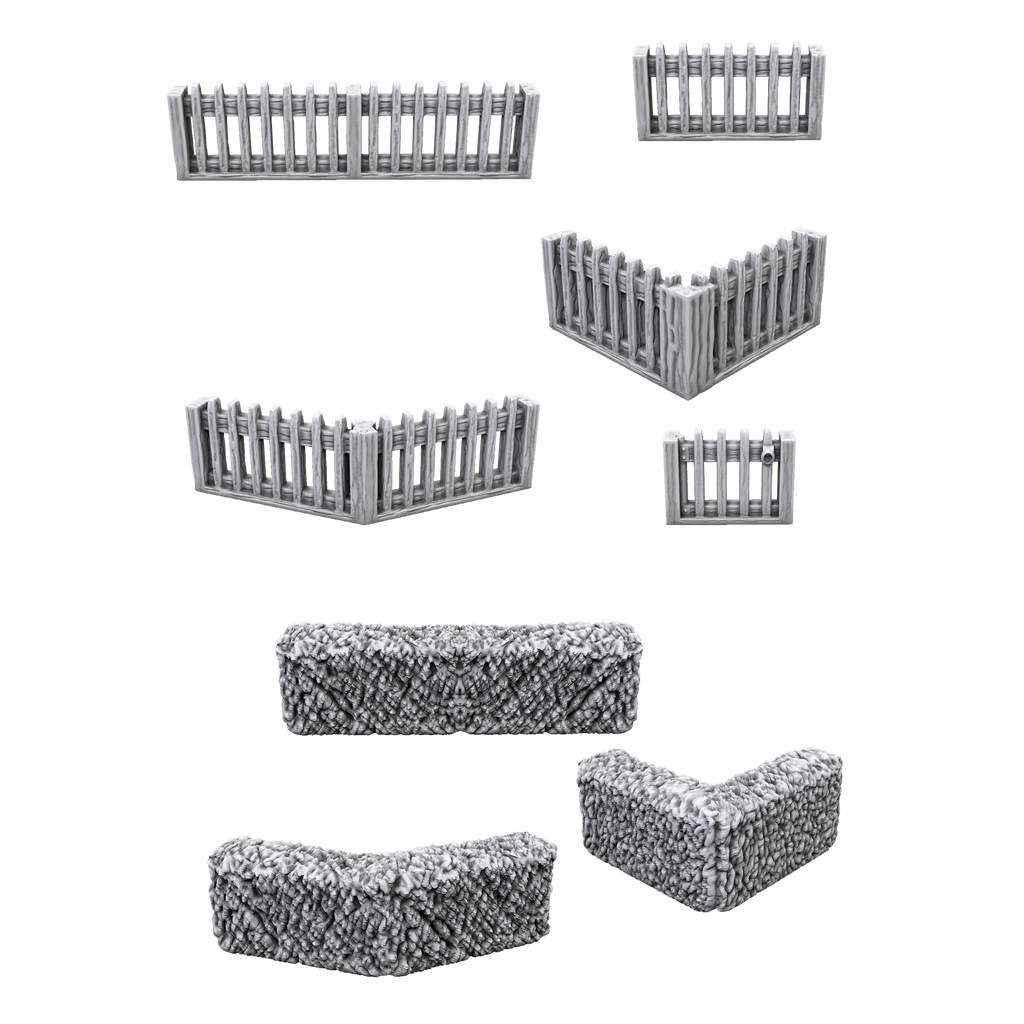 Prinatable Hedge Hedges & Fences - 3D Printable – Hayland Terrain