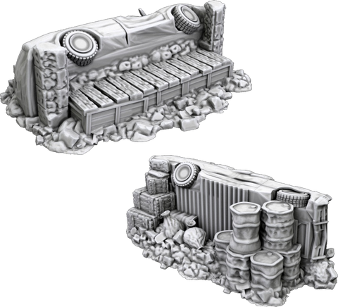 Reinforced Wrecked Cars - 3D Printable