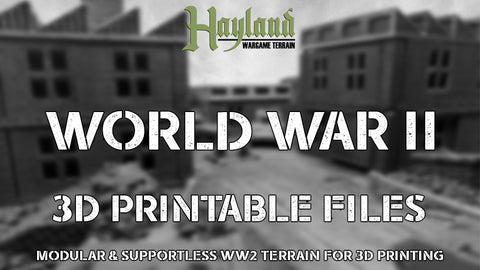 3D Printable World War 2 Terrain